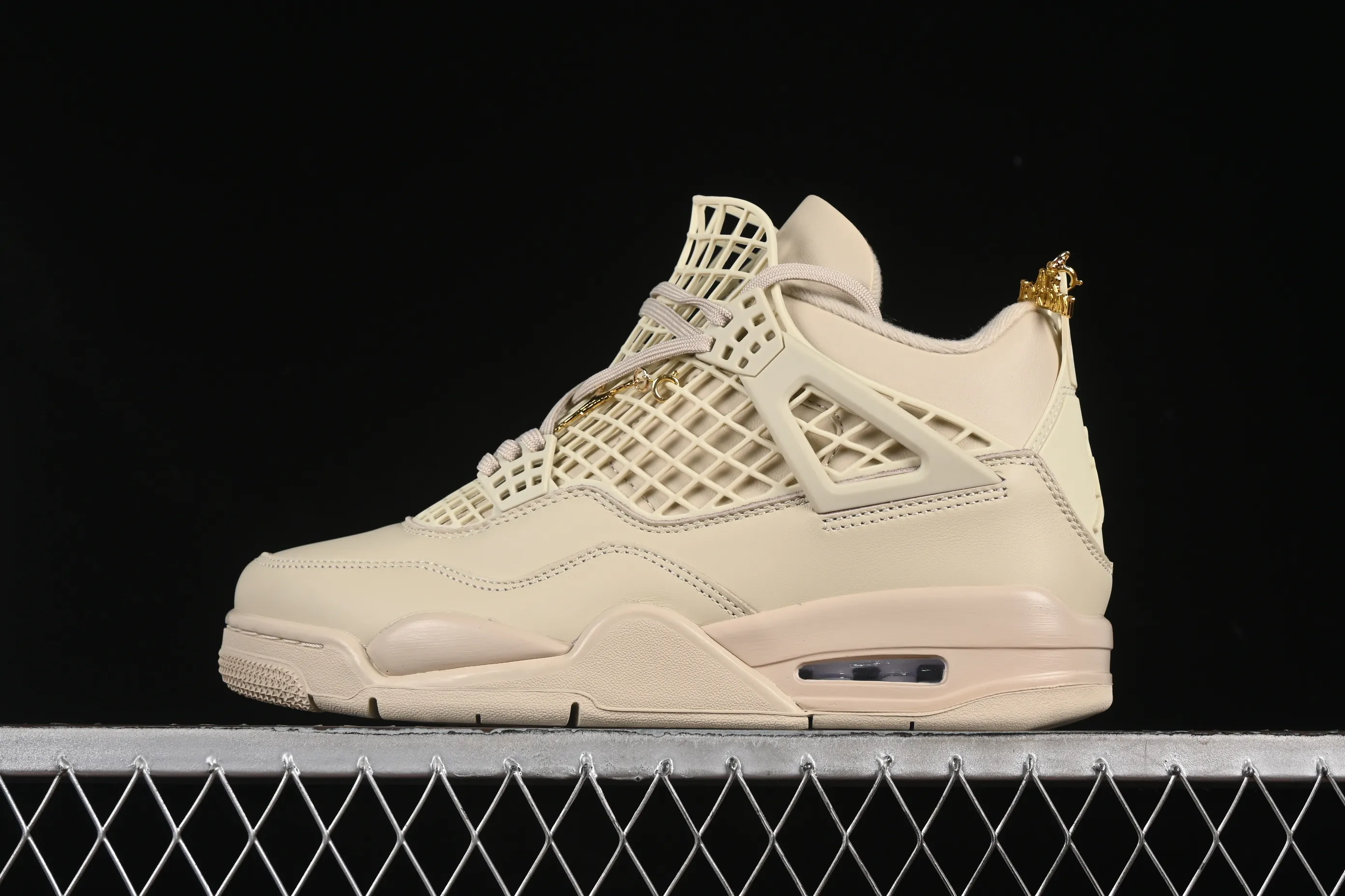 All categories Air Jordan Jordan series basketball shoes Air Jordan 4 Air Jordan 4 NET "Rattan" AJ4 Joe 4 soft and elegant rattan color cultural basketball shoes FN7251-200